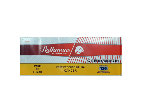 ROTHMANS RED BOX PCT C/10 CARTEIRA